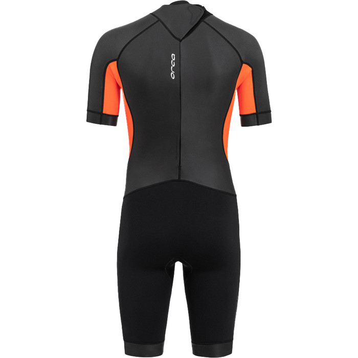 2024 Orca Mnner Vitalis Rckenreiverschluss Open Water Swim Shorty Neoprenanzug NN2Y0 - Black